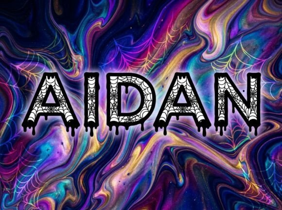 Aidan: Weaving a Dark-and-Delightful Web with a Gothic Display Typeface