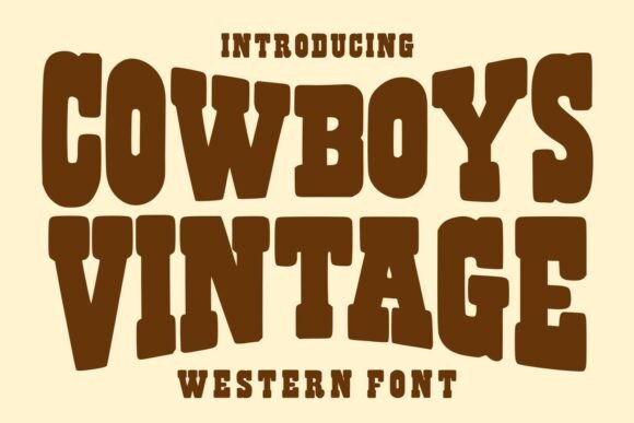 Cowboys Vintage: The Bold Typeface for Authentic Western Design