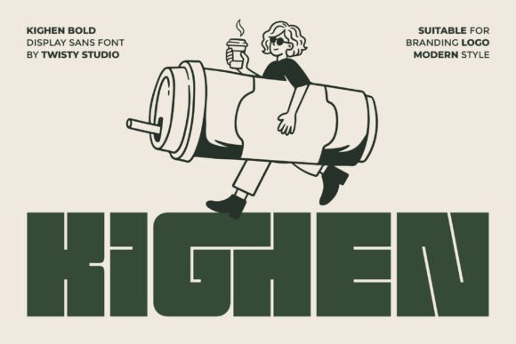 Kighen: A Bold Display Font for Modern Branding
