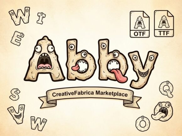 Meet Abby: The Monstrously Creative Display Font