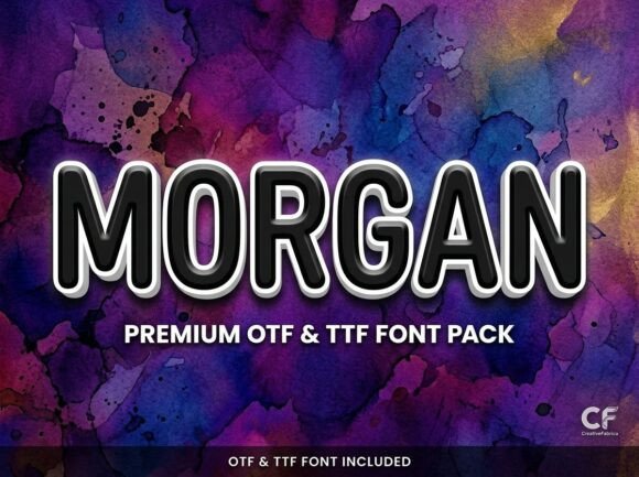 Morgan: A Decorative Display Font for Bold, Artistic Projects