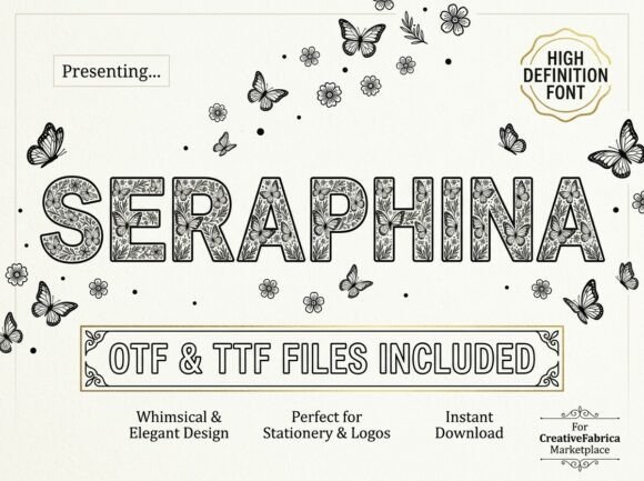 Seraphina: A Typeface Where Nature Meets Modern Luxury
