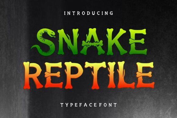 Snake Reptile: A Typeface with Wild Character