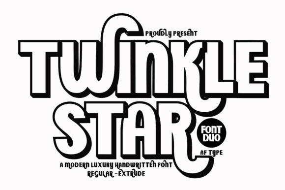 Twinkle Star: A Display Font for Cheerful Design